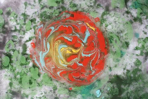 Ebru marbling effect surface pattern design for print Stock-Fotos