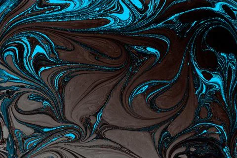Ebru marbling effect surface pattern design for print Foto stock