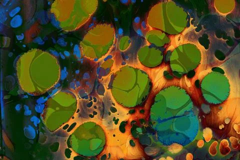 Ebru marbling effect surface pattern design for print Foto stock