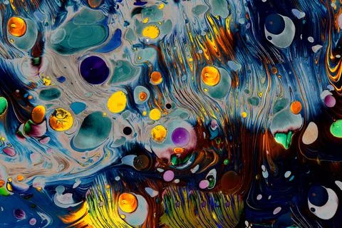 Ebru marbling effect surface pattern design for print Foto stock