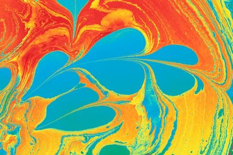 Ebru marbling effect surface pattern design for print Foto stock
