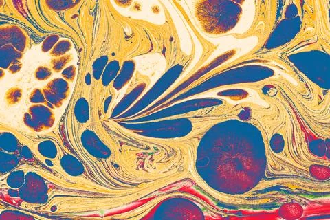 Ebru marbling effect surface pattern design for print Foto stock