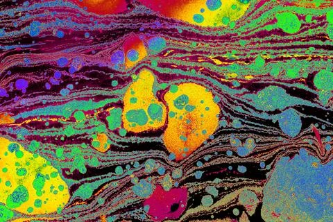 Ebru marbling effect surface pattern design for print Foto stock