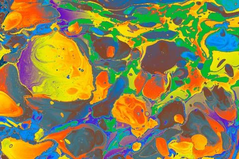 Ebru marbling effect surface pattern design for print 스톡 사진
