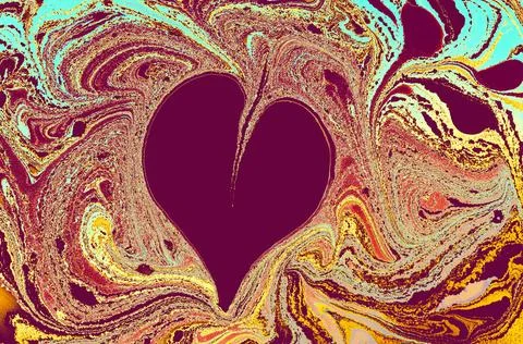 Ebru marbling effect surface pattern design for print Foto stock