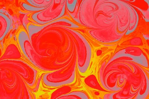 Ebru marbling effect surface pattern design for print Stock Photos