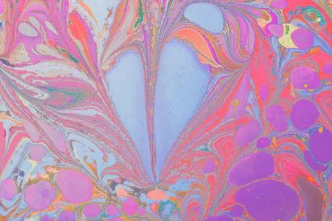 Ebru marbling effect surface pattern design for print Foto stock