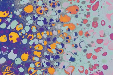 Ebru marbling effect surface pattern design for print Foto stock