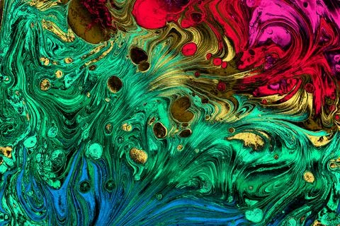 Ebru marbling effect surface pattern design for print Stock Photos