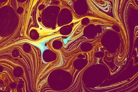 Ebru marbling effect surface pattern design for print Foto stock
