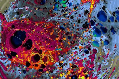 Ebru marbling effect surface pattern design for print Foto stock