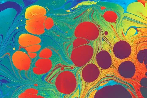 Ebru marbling effect surface pattern design for print 스톡 사진