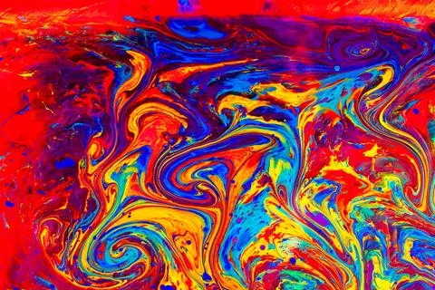 Ebru marbling effect surface pattern design for print Foto stock