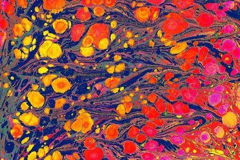 Ebru marbling effect surface pattern design for print Stock Photos