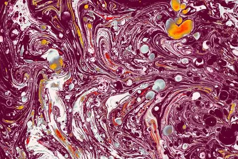 Ebru marbling effect surface pattern design for print Foto stock