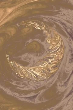 Ebru marbling effect surface pattern design for print Stock Photos