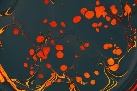 Ebru marbling effect surface pattern design for print Stock Photos