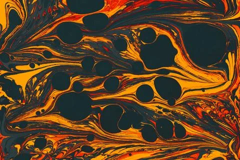 Ebru marbling effect surface pattern design for print Stock Photos