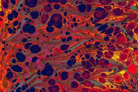 Ebru marbling effect surface pattern design for print Foto stock