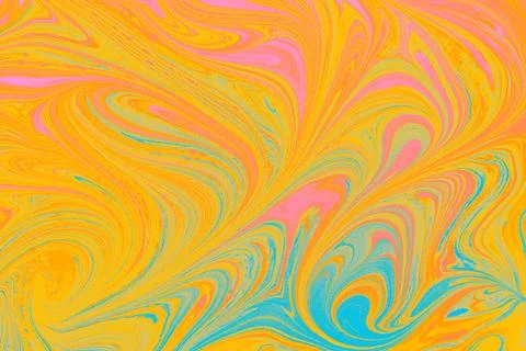 Ebru marbling effect surface pattern design for print Stock Photos