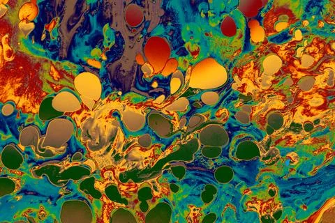 Ebru marbling effect surface pattern design for print Stock Photos