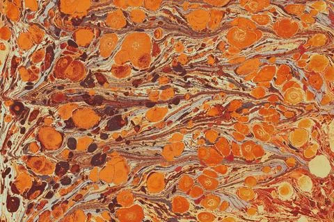 Ebru marbling effect surface pattern design for print Stock Photos
