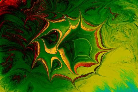 Ebru marbling effect surface pattern design for print Foto stock