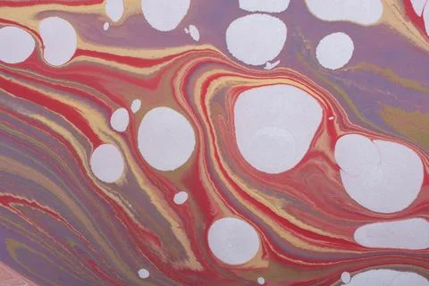 Ebru marbling effect surface pattern design for print Stock Photos