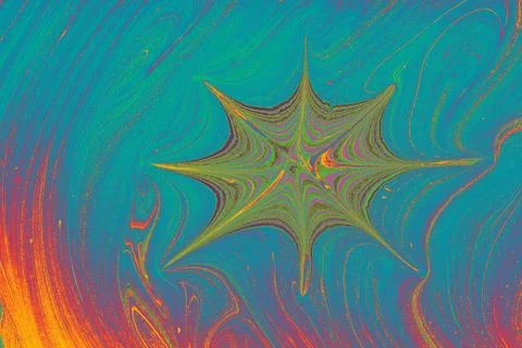 Ebru marbling effect surface pattern design for print Foto stock