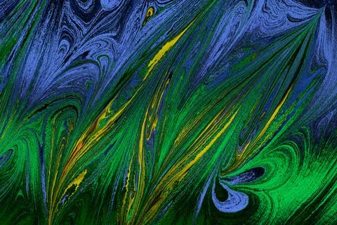 Ebru marbling effect surface pattern design for print Foto stock