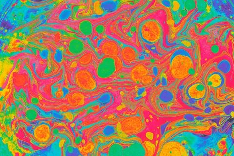 Ebru marbling effect surface pattern design for print Stock Photos