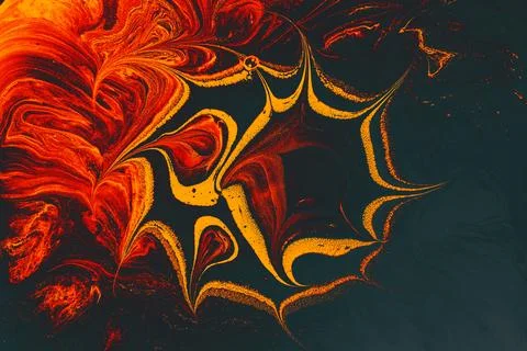 Ebru marbling effect surface pattern design for print Stock Photos