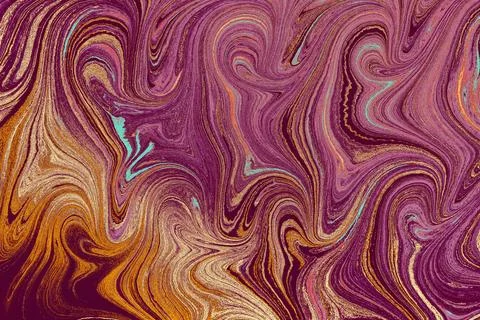 Ebru marbling effect surface pattern design for print Foto stock