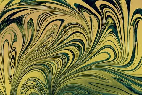 Ebru marbling effect surface pattern design for print Foto stock