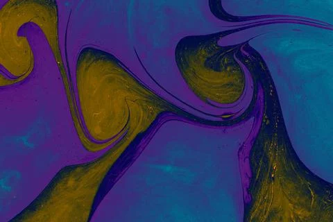 Ebru  marbling texture handmade wave background. Unique art  Liquid marbling  Stock Illustration