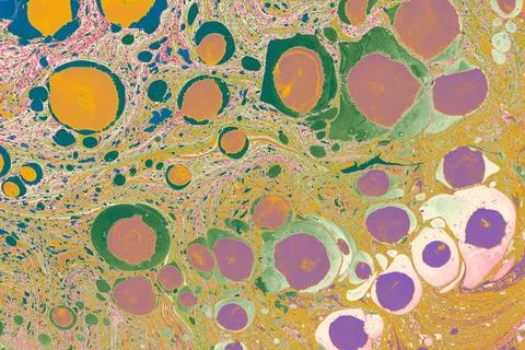 Ebru  marbling texture handmade wave background. Unique art  Liq 스톡 사진