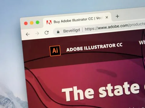 Ebsite of Adobe Illustrator Creative Cloud Stock Photos