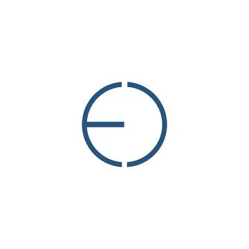 EC or CE logo and icon design Stock Illustration