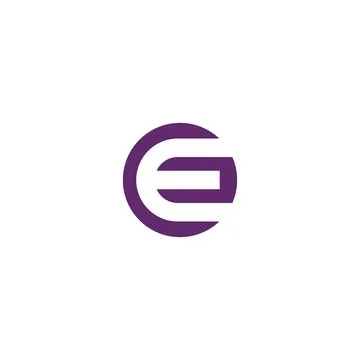 EC or CE logo and icon design Stock-Illustration