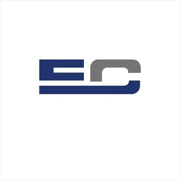 EC or CE logo and icon design Stock Illustration