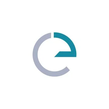 EC or CE logo and icon design Stock Illustration