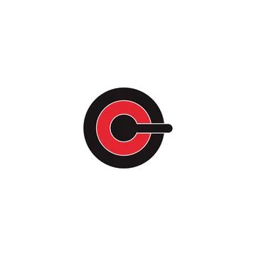 EC or CE logo and icon design Stock Illustration