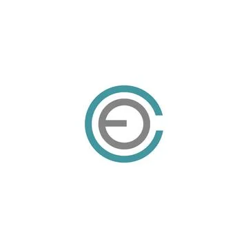 EC or CE logo and icon design Stock-Illustration