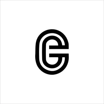EC or CE logo and icon design Stock Illustration
