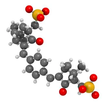 Ecamsule sunscreen molecule Stock Illustration