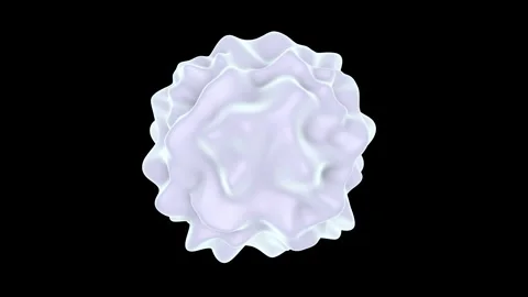 Eccentric animation.  Seamless 3d animation 4k. Video stock 253877919