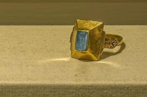 The ecclesiastical ring of archbishop absalon Stock Photos