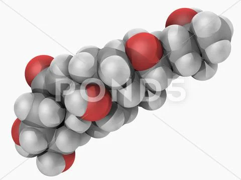 Ecdysone molecule Stock Illustration