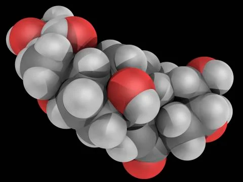 Ecdysterone molecule Stock Illustration