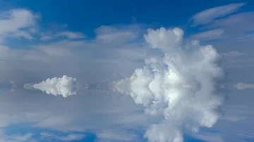 ECG cloud is floating in the sky Video stock 85841453
